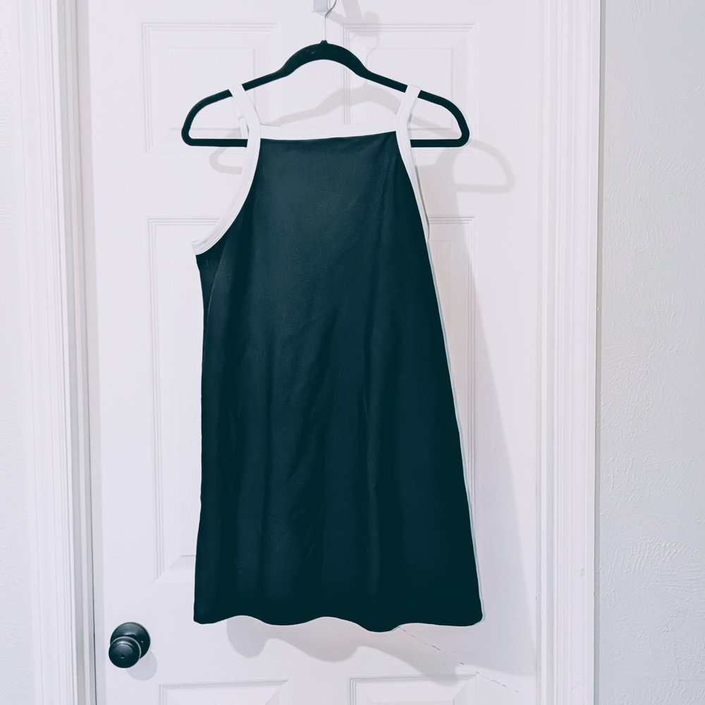 Stylish Black and White Mini Dress